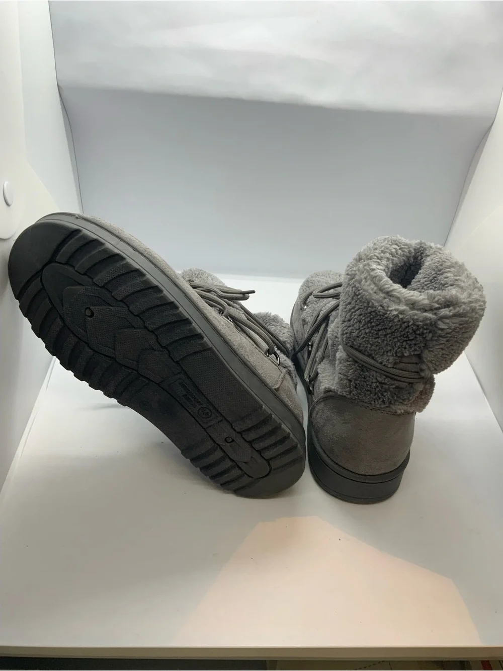 Isador Faux Shearling Bootie White Mountain Footwear.